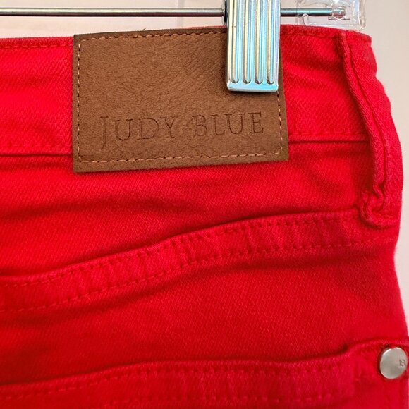 Judy Blue Red Skinny Jeans Size 13/31 - Picture 6 of 12